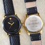 Carbon Black Personalised Ladies Wrist Watch, thumbnail 2 of 5