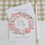 Romantic Floral Personalised Save The Date Magnet Card, thumbnail 1 of 2
