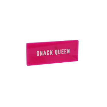 Pink 'Snack Queen' Fridge Magnet, 2 of 3