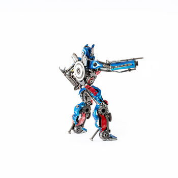 Optimus Prime 55cm/22in Handmade Metal Sculptures, 10 of 12