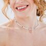 Simple Pearl And Gemstone Beaded Necklace, thumbnail 6 of 12