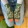 Ladies Mittens With Vine Pattern, thumbnail 2 of 4