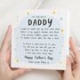 Fathers Day Poem Card For Daddy, thumbnail 1 of 7
