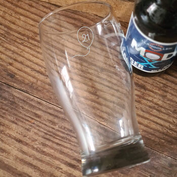 Personalised 21st Birthday Gift Balloon Pint Glass, 2 of 10