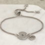 Silver Plated Cancer Zodiac Bracelet, thumbnail 1 of 7