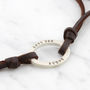Personalised Leather/Suede Mens Bracelet, thumbnail 4 of 7