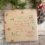 North Pole Special Delivery Name And Address Personalised Fibre Wrapping Paper, thumbnail 4 of 5