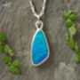3ct Australian Opal Doublet Necklace In Sterling Silver, thumbnail 1 of 3
