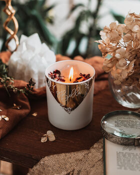 Ember Candle With Organic Cotton Scarf, 2 of 10