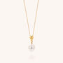 Mini Pearl Drop Necklace White Bridal Jewellery, thumbnail 3 of 6