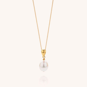 Mini Pearl Drop Necklace White Bridal Jewellery, 3 of 6