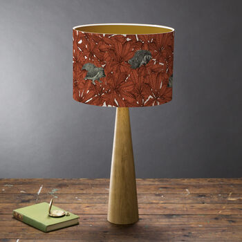 A Prickle Of Hedgehogs Lampshade Red, 3 of 6