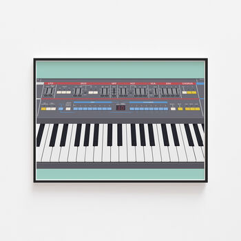 Synthesizer Keys Print | Juno Synth Poster, 2 of 10