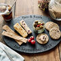 Personalised Slate British Oval Cheese Board, thumbnail 1 of 3