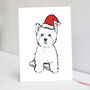 Westie Christmas Card, thumbnail 3 of 7