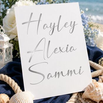 Wedding Guest Name Stickers For Place Cards And Glasses, 7 of 7