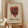 Personalised Cat Mum Print, thumbnail 11 of 11