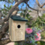 Personalised Wooden Memorial Robin Nesting Bird Box, thumbnail 2 of 2