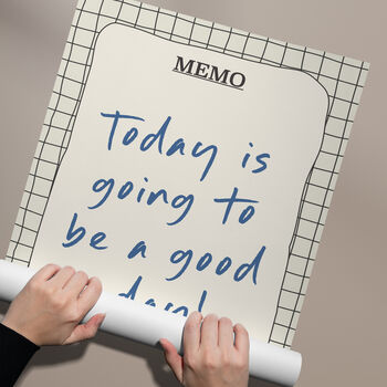 Personalised Memo Board Print | Custom Text Wall Art, 5 of 6