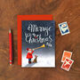 Illustrated Trumpet Player Christmas Card, thumbnail 1 of 2