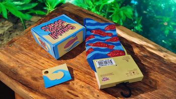 Swedish Fish Socks Gift Set – One Size Handcrafted Box, 4 of 7