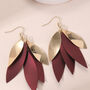 Stylish Petal Layered Drop Earrings, thumbnail 6 of 7