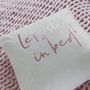 Let’s Stay In Bed Velvet Cushion, thumbnail 2 of 6