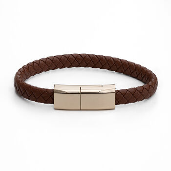 Personalised Men's Secret Message Usb Cable Bracelet, 11 of 12