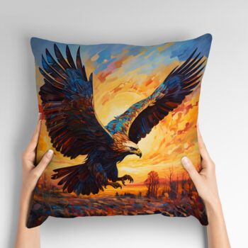 Golden Eagle Hand Made Poly Linen Cushions, 4 of 9