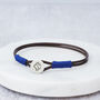 Silver Leather And Silk Personalised Bracelet, thumbnail 5 of 12
