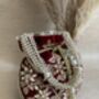 Maroon Velvet Handcrafted Potli Bag, thumbnail 9 of 10
