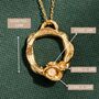 Moonstone And Gold Vermeil Plated Eternity Necklace, thumbnail 6 of 7