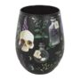Gothic Skull Stemless Glass – Spooky Halloween Wine Glass, thumbnail 2 of 5
