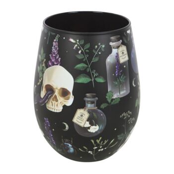 Gothic Skull Stemless Glass – Spooky Halloween Wine Glass, 2 of 5