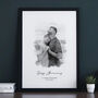 Personalised Watercolour Portrait, Gift For Couple, thumbnail 5 of 8