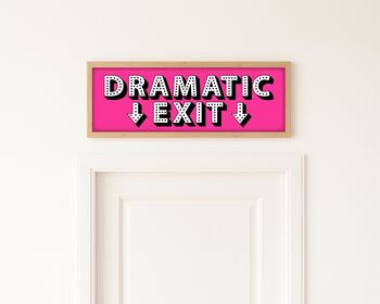 Dramatic Exit Framed Hallway Print, 2 of 10