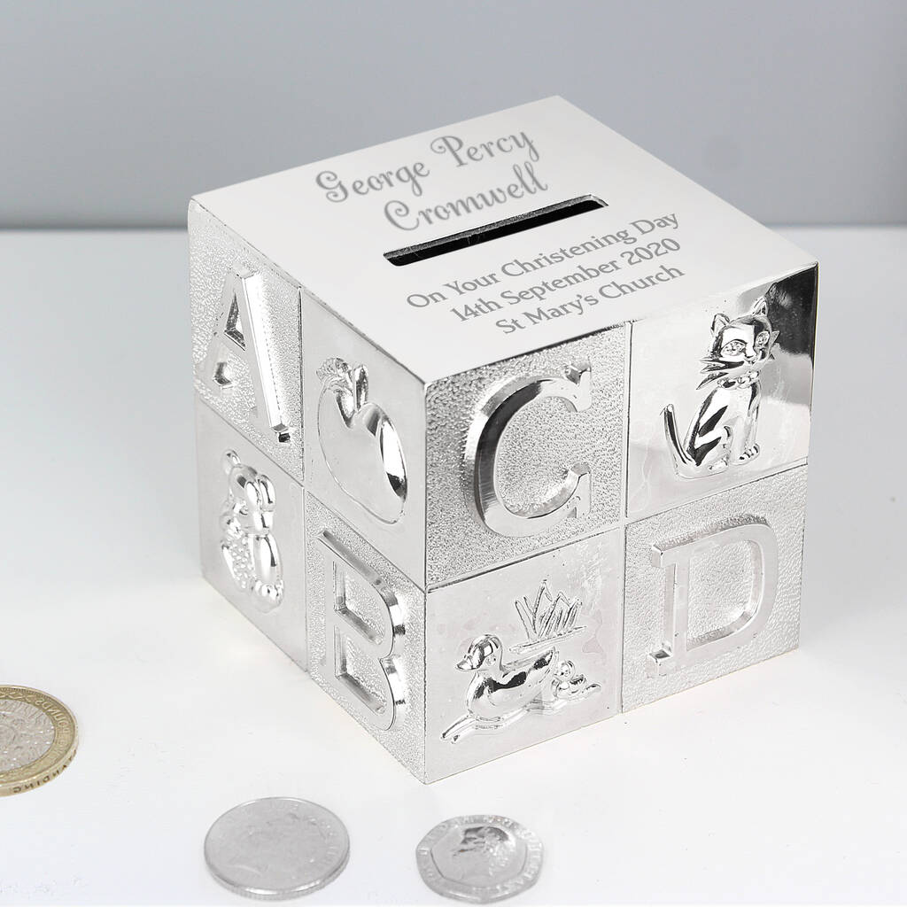 Personalised Big Name Abc Money Box, 1 of 4