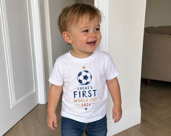 Personalised World Cup Kids T Shirt / Top, 2 of 4