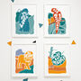 'Ask More Questions' Kids Positive Parrot Nursery Print, thumbnail 3 of 4