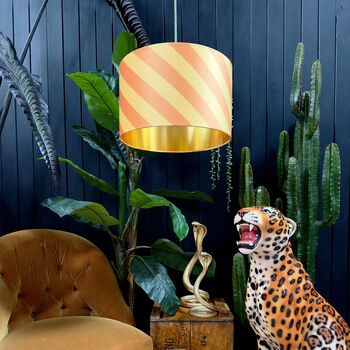 Marmalade Helter Skelter Lampshades With Gold Lining, 2 of 4