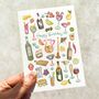 Cocktail Party Birthday Card, thumbnail 2 of 3