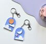 Arch Keyring With Moon And Star Or Sun And Cloud Design, thumbnail 1 of 5