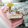 Cushioned Lap Tray In Multi Spots With Wooden Frame, thumbnail 2 of 7