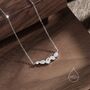 Droplet Cluster Pendant Necklace In Sterling Silver, thumbnail 1 of 10