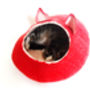 Cat Bed Cave Cocoon With Ears, thumbnail 5 of 5