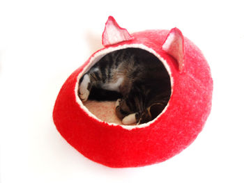 Cat Bed Cave Cocoon With Ears, 5 of 5
