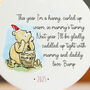 Pooh Bear White Christmas Bump Bauble Ornament Gift, thumbnail 4 of 4
