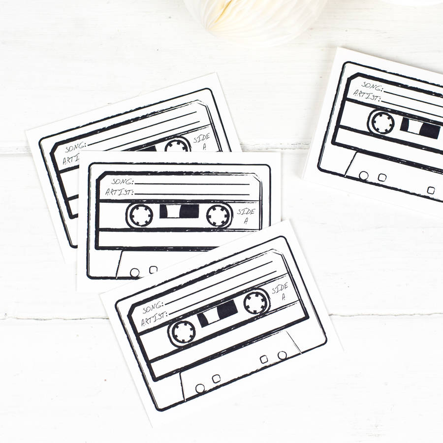 Cette Song Request Cards By Hello Blon Notonthehighstreet Cette Song Request Cards
