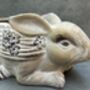 Adorable Rabbit Flower Pot For Indoor Plant Rabbit Gift, thumbnail 8 of 9