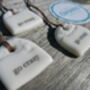 Set Of Three Porcelain 'Go Crazy' Tags, thumbnail 3 of 3